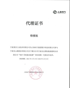 上海电气项目授权书